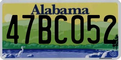 AL license plate 47BC052