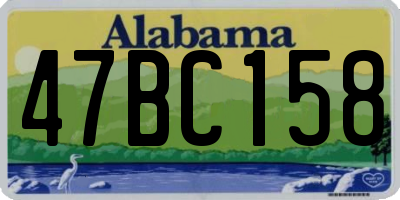 AL license plate 47BC158