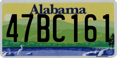 AL license plate 47BC161