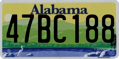 AL license plate 47BC188