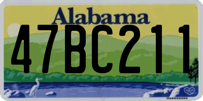 AL license plate 47BC211