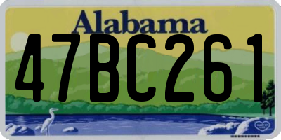 AL license plate 47BC261