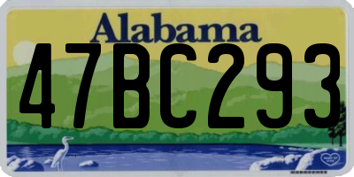 AL license plate 47BC293