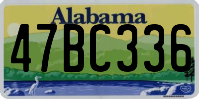 AL license plate 47BC336