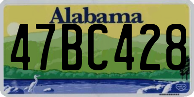 AL license plate 47BC428