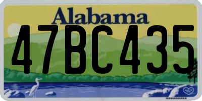 AL license plate 47BC435
