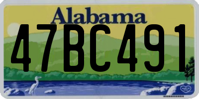 AL license plate 47BC491