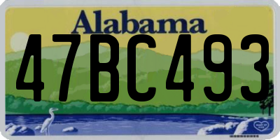 AL license plate 47BC493