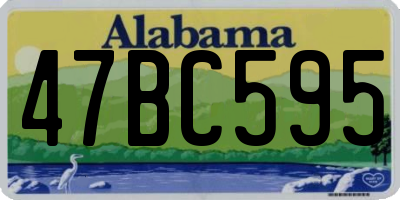 AL license plate 47BC595