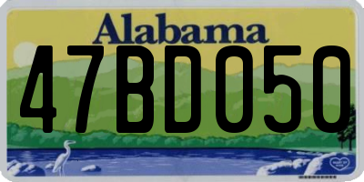 AL license plate 47BD050