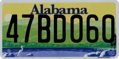 AL license plate 47BD060