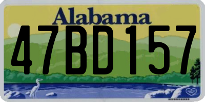 AL license plate 47BD157