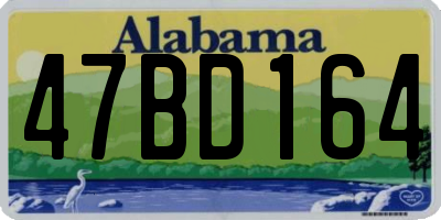 AL license plate 47BD164