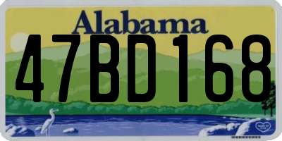 AL license plate 47BD168