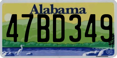 AL license plate 47BD349