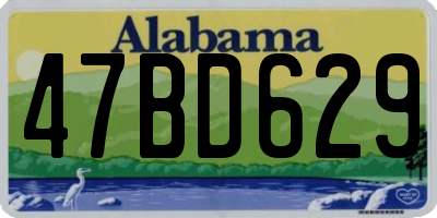 AL license plate 47BD629