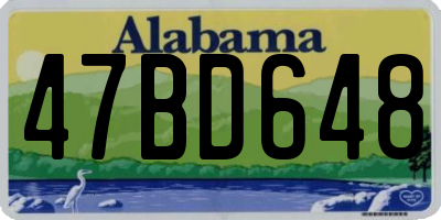 AL license plate 47BD648