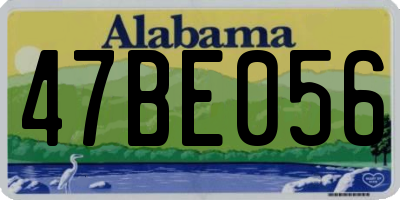 AL license plate 47BE056