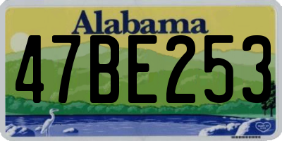 AL license plate 47BE253