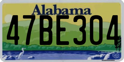 AL license plate 47BE304