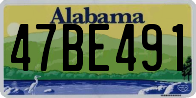 AL license plate 47BE491