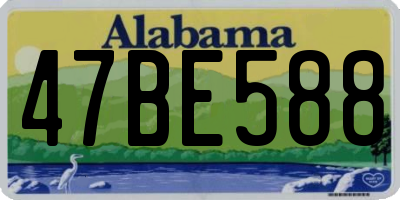 AL license plate 47BE588