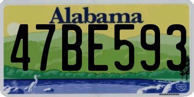 AL license plate 47BE593
