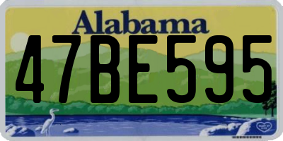 AL license plate 47BE595