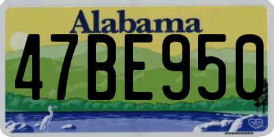 AL license plate 47BE950