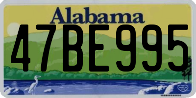 AL license plate 47BE995
