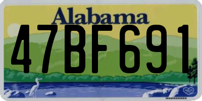 AL license plate 47BF691