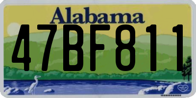AL license plate 47BF811