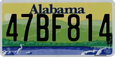 AL license plate 47BF814