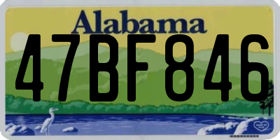 AL license plate 47BF846