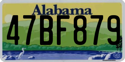 AL license plate 47BF879