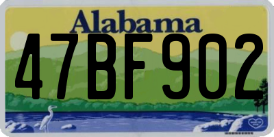 AL license plate 47BF902