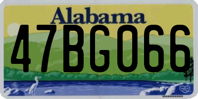 AL license plate 47BG066