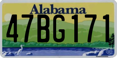 AL license plate 47BG171