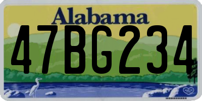 AL license plate 47BG234