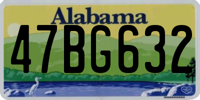AL license plate 47BG632