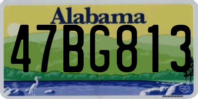 AL license plate 47BG813
