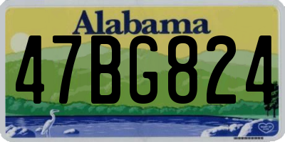 AL license plate 47BG824