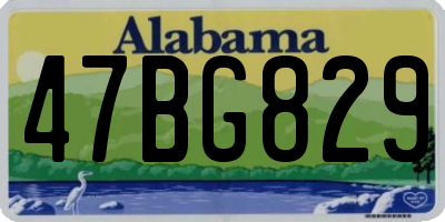 AL license plate 47BG829