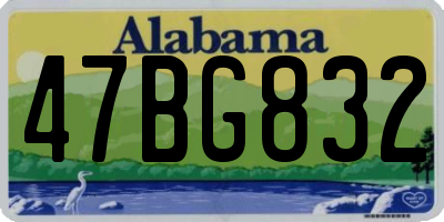 AL license plate 47BG832