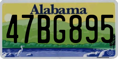 AL license plate 47BG895