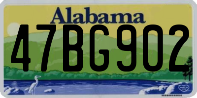 AL license plate 47BG902