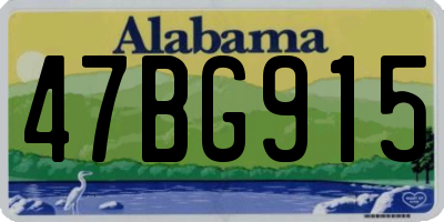 AL license plate 47BG915