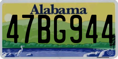 AL license plate 47BG944