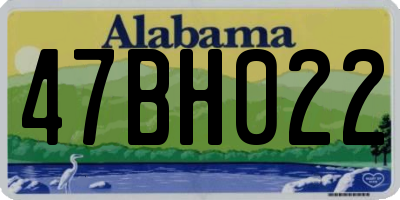 AL license plate 47BH022