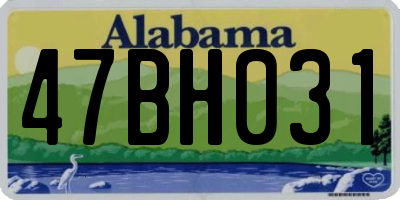 AL license plate 47BH031